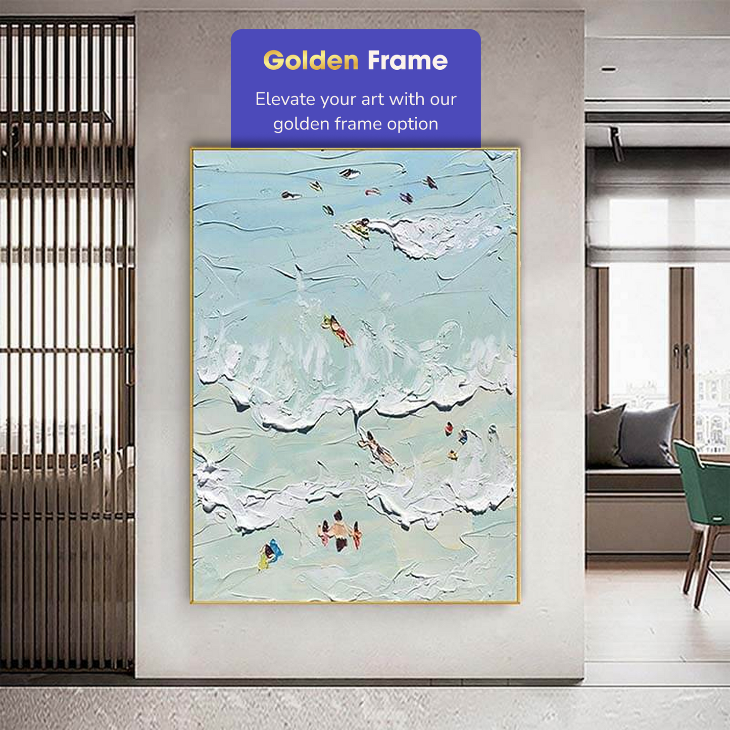 a picture of a painting hanging on a wall
