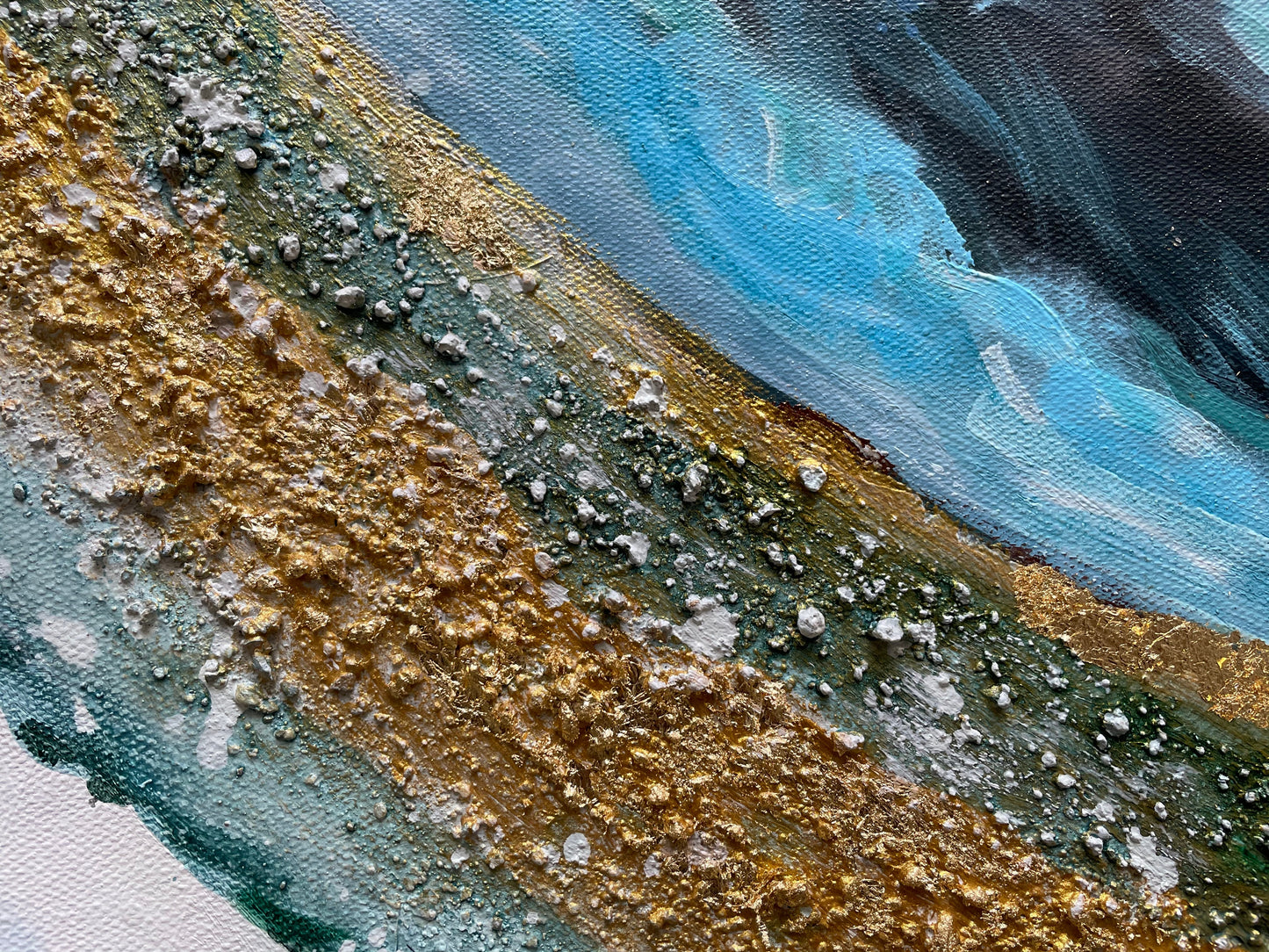 a close up of a painting of a bird