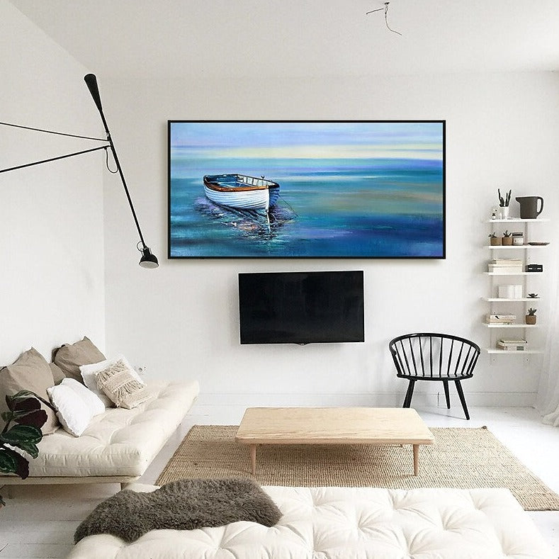 a living room filled with furniture and a flat screen tv