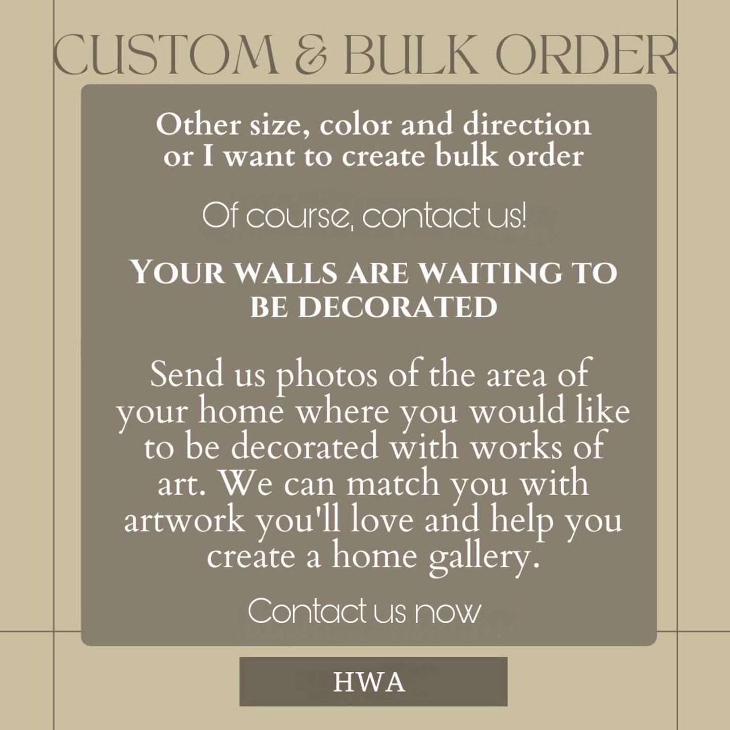 a sign that says, your walls are waiting to be decorated