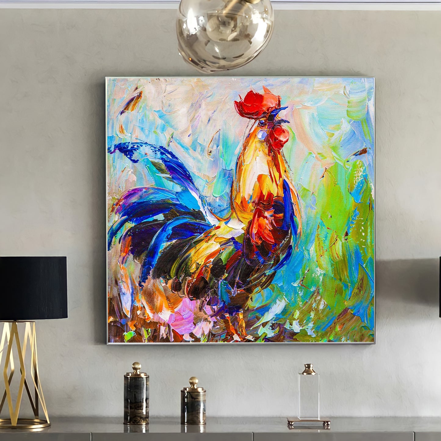 COLORFUL ROOSTER